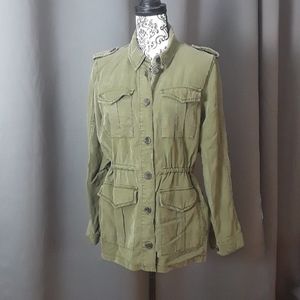 Topshop army green shirt/jacket size 8 you're goin